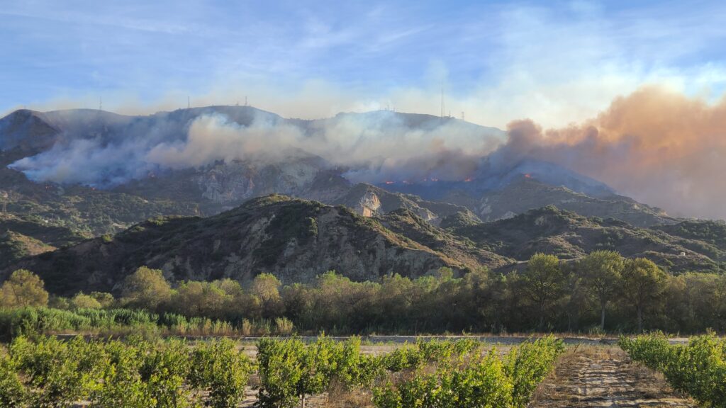 Fire on South Mountain
